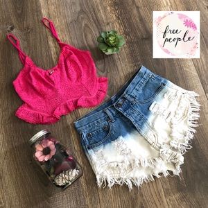 S, M FreePeople Fleur De Lys Crop Cami